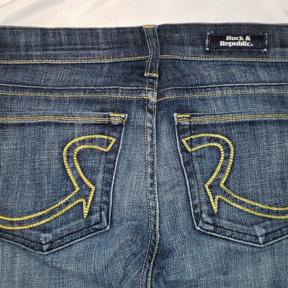 Women's Rock & Republic Blue Jeans Size 27 - Picture 6 of 9